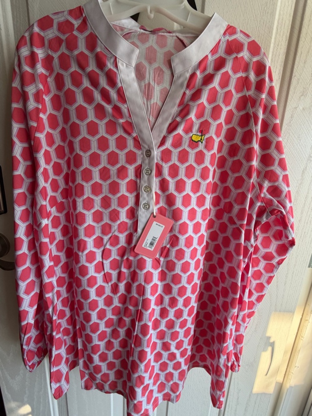 Masters Magnolia Lane Geo-Print Tunic Top NWT